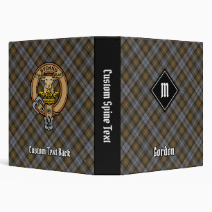 Classeur Clan Gordon Tartan Patiné