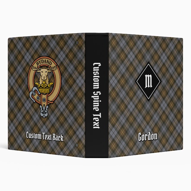 Classeur Clan Gordon Tartan Patiné (Arrière-plan)