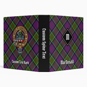 Classeur Clan MacDonald de Clanranald Tartan