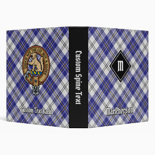 Classeur Clan MacPherson robe bleue Tartan