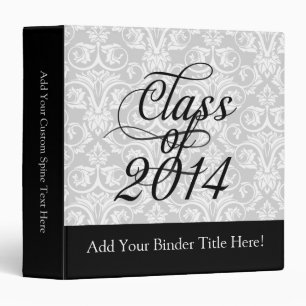 Classeur Classe de 2014 Wispy Swirl Graduation