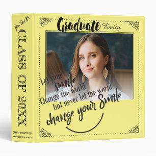 Classeur Classe De 2024 Graduation Photo Memories Blue