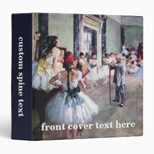 Classeur Classe de danse par Edgar Degas, Ballet Art Vintag