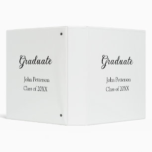 Classeur Classe de fin d'études de 20XX simple graduation m