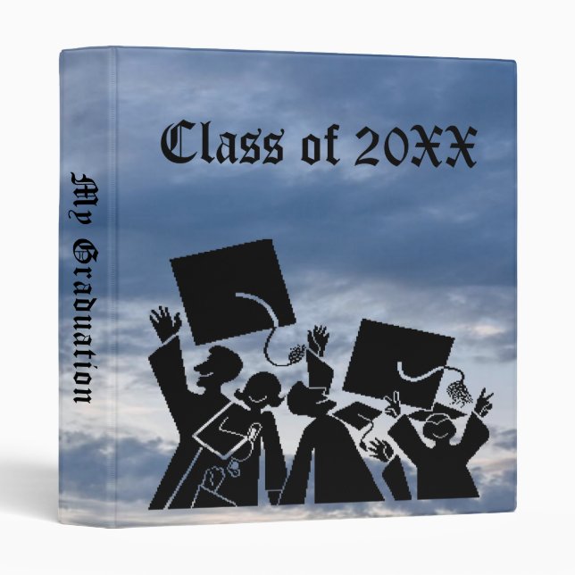 Classeur Classe de groupe de diplômés de 20XX (Devant/Côté)