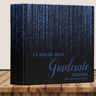 Classeur Classe De Parties scintillant Bleu Noir 2025