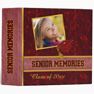 Classeur Classe de style traditionnel rouge foncé Mémoires 