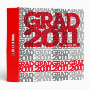Classeur Classe d'obtention du diplôme du rouge 2011 de