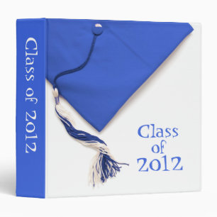 Classeur Classe du bleu 2012 d'obtention du diplôme 1,5"