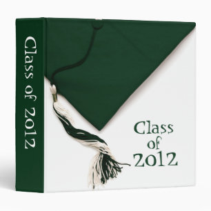 Classeur Classe du vert 2012 d'obtention du diplôme 1,5"