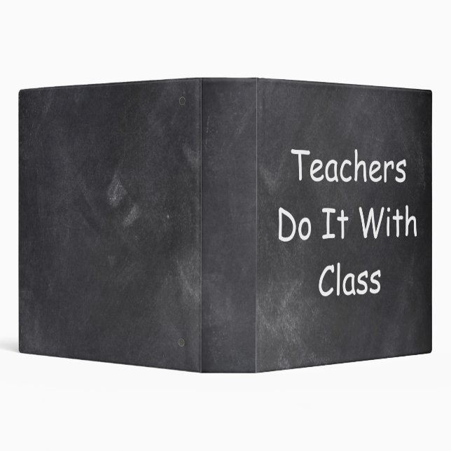 Classeur Classe Enseignants Chalkboard Design Idée cadeau (Arrière-plan)