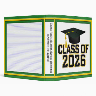 Classeur Classe Letterman de 2026 Graduation