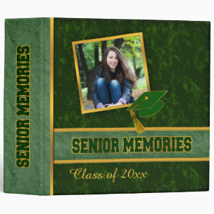 Classeur Classe photo traditionnelle verte Principaux souve