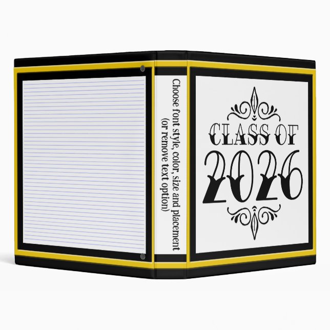 Classeur Classe Tat de 2026 Graduation (Arrière-plan)