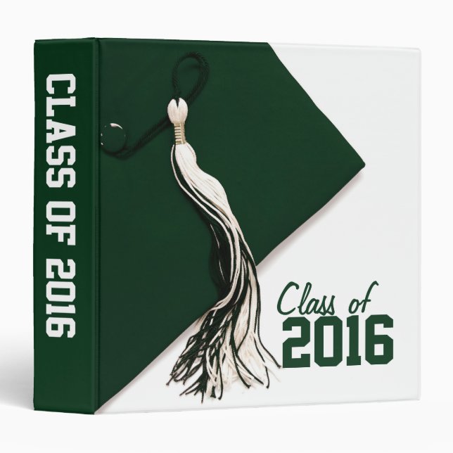 Classeur Classe verte de l'obtention du diplôme 2016 1,5" (Devant/Côté)