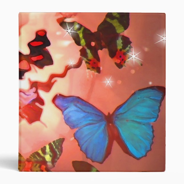 Classeur Classeur, Ciel papillon en cuivre (Devant)