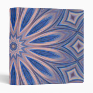 Classeur Classeur, kaléidoscope abstrait fleur rose bleue