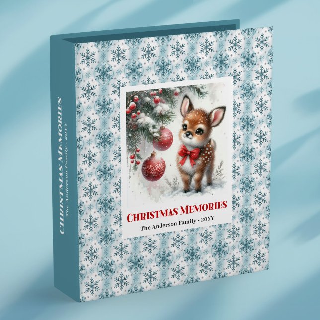 Classeur Classic baby deer snowy forest kids 3 ring binder (Classic baby deer snowy forest kids ring binder

)