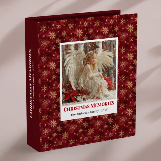 Classeur Classic Victorian Angel Red Gold Christmas Memory  (Classic Victorian Angel Red Gold Christmas Memory Album

)