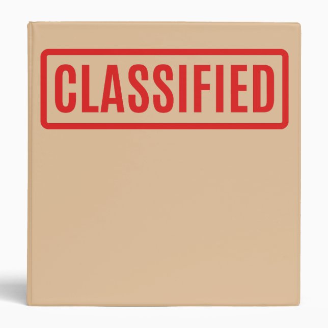 Classeur Classifié (Devant)