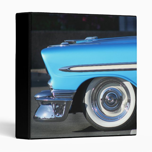 Classeur classique bleu de voiture (Devant/Côté)