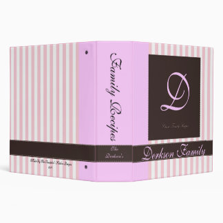 Classeur classique de recette de famille