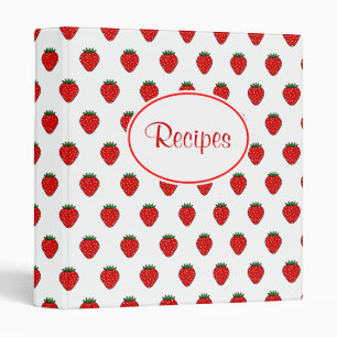 Classeur classique de recettes fraises