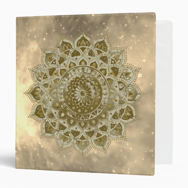 Classeur Classique Mandala Inde Style 4 (Devant/Intérieur)