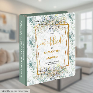 Classeur Classique Pastel Couleurs or Boho Eucalyptus Maria