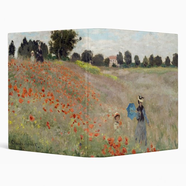 Classeur Claude Monet - Champ de pavot (Arrière-plan)