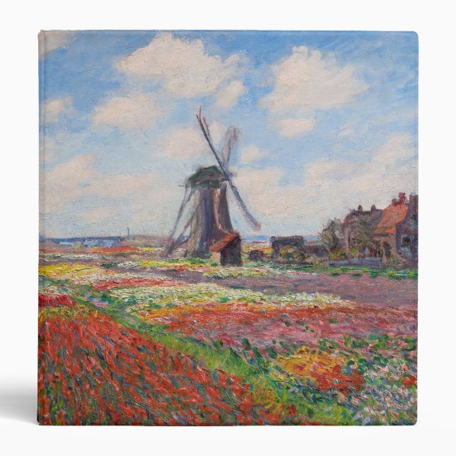 Classeur Claude Monet - Champ de Tulipes en Hollande (Devant)