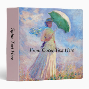 Classeur Claude Monet - Femme avec un parasol face à droite