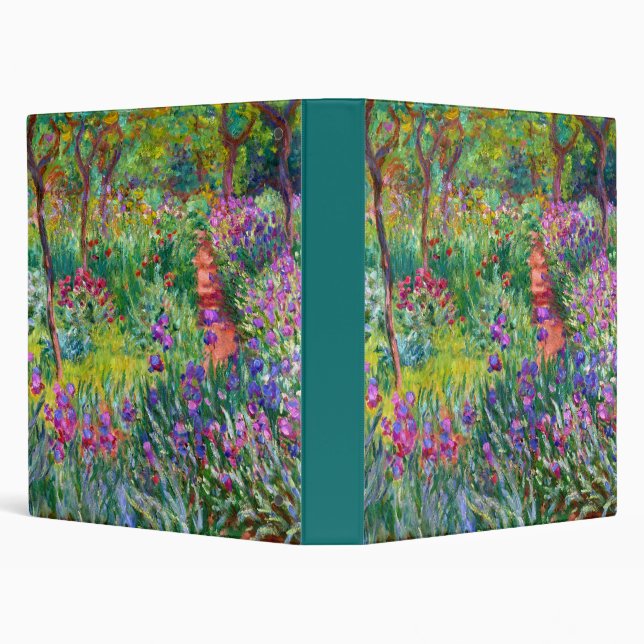 Classeur Claude Monet : Le jardin d'iris chez Giverny (Arrière-plan)