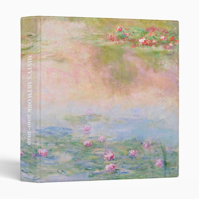 Classeur CLAUDE MONET Nymphéas (Devant/Côté)
