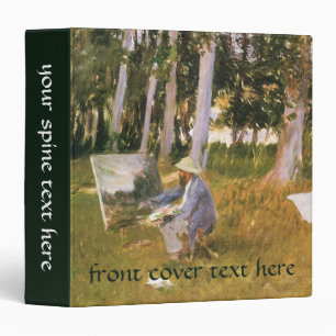 Classeur Claude Monet peignant, Bordure d'un bois par Sarge