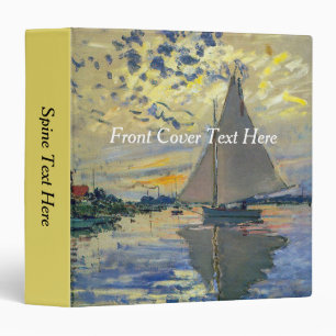 Classeur Claude Monet - Voilier au Petit-Gennevilliers