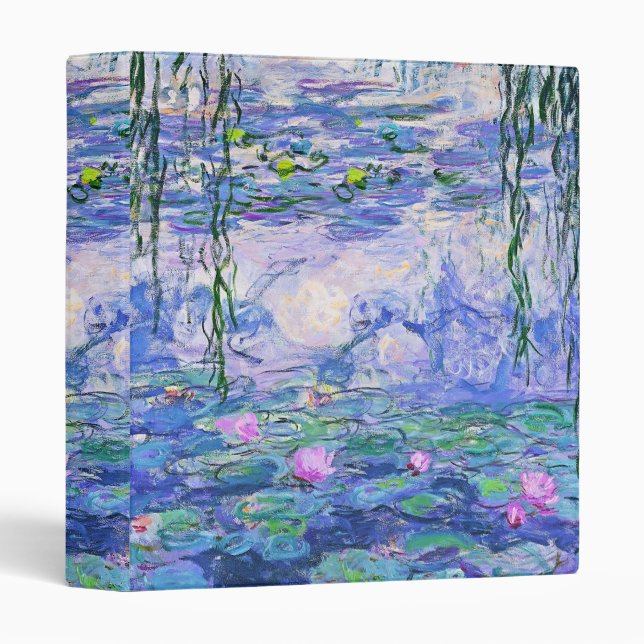 Classeur Claude Monet Water Lilie L'Art Impressionniste Fra (Devant/Côté)
