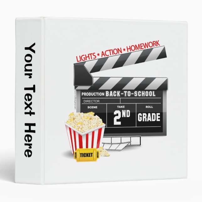 Classeur Clavier de thème de film 2e année (Devant/Côté)
