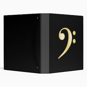 Classeur Clef basse d'or
