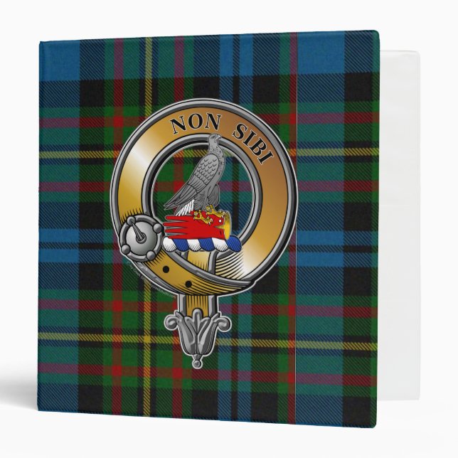 Classeur Cleland Tartan & Badge (Devant/Intérieur)