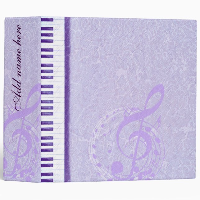 Classeur Clés violettes & notes_Classeur (Devant/Côté)