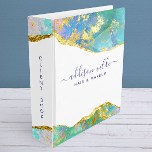 Classeur Client de pierre précieuse arc-en-ciel opale de fe