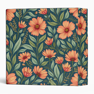Classeur clignotant à motifs floraux
