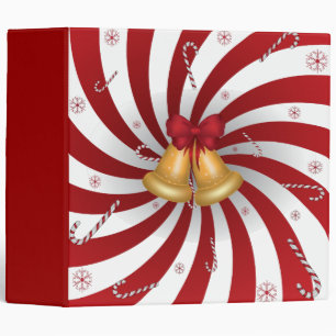 Classeur cloches et sucres de canne de noël