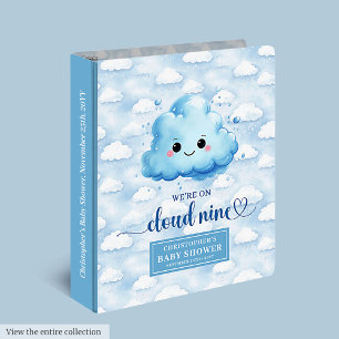 Classeur Cloud Neuf Baby shower Cadeau Personnalisé Nom Pho