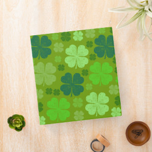Classeur Clovers verts, Lucky Clovers, Saint Patrick's Day
