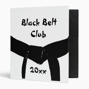 Classeur Club de ceinture noire d'arts martiaux