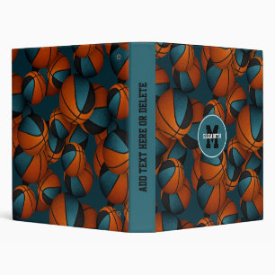 Classeur club turquoise noir couleurs enfants basket