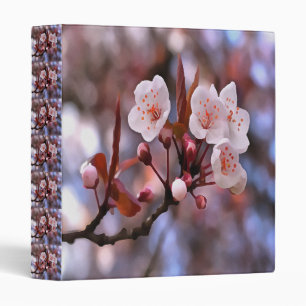 Classeur Cluster de fleurs de cerisier avec un rose et un b