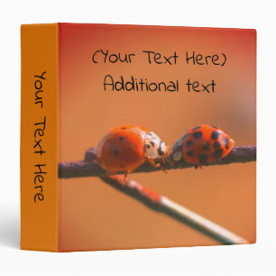 Classeur Coccinelles qui s'embrassent Nature Personnalisé